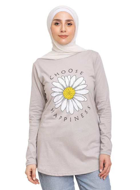 Silver Printed Long - Sleeve Design 10 - Khotwh